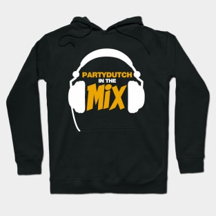 Party Dutch In The Mix T-shirt Netherlands Graphic Design Tee DJ Headphones T Shirt Dutch Techno House Music Electronic Music Dance Music Hoodie